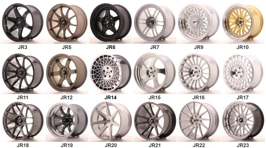 Katalog felg Japan Racing - modele JR3 do JR23